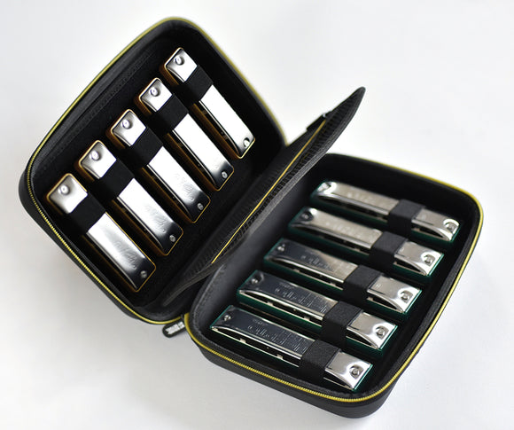 Hardcase Seydel koffer voor 10stks - 10-gaten harmonica's